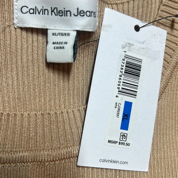 Nwt women’s extra large maxi knit sleeveless dress. Calvin Klein. - Picture 2 of 3